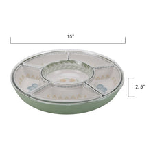 Better Homes and Gardens Floral Bamboo Melamine Chip and Dip Tray