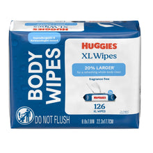 Huggies Extra Large Unscented Wipes, 3 Flip-Top Packs, 126 Count