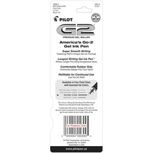 Pilot G2 Retractable Gel Ink Pens, Fine Point, Black, 2 Pack,