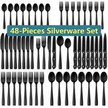 48-Piece-Matte-Black-Silverware-Set-with-Steak-Knives-Black-Flatware-Set-for-8-Stainless-Steel-Tableware-Cutlery-Set-Utensil-Sets-for-Kitchen_6d13c424-8ac2-4b6e-9e6a-101ad5b59679.a57a - Brands For Less USA