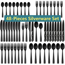 48-Piece-Matte-Black-Silverware-Set-with-Steak-Knives-Black-Flatware-Set-for-8-Stainless-Steel-Tableware-Cutlery-Set-Utensil-Sets-for-Kitchen_6d13c424-8ac2-4b6e-9e6a-101ad5b59679.a57a - USA Mega Market