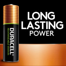Duracell DX1500B4N Rechargeable Staycharged Nimh Batteries, Aa, 4/Pack