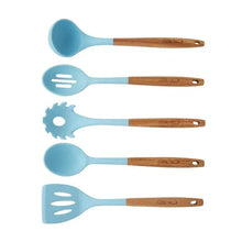 The Pioneer Woman 10-Piece Silicone and Acacia Wood Handle Cooking Utensils Set