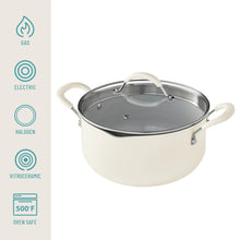The Pioneer Woman Sutton 34-Piece Ceramic Nonstick Cookware and Bakeware Set, Beige