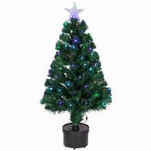 4' Color-Changing Fiber Optic Tree
