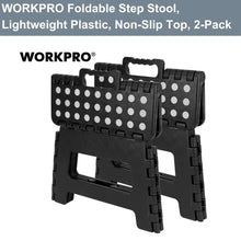 WorkPro Foldable Step Stools 2-Pack Plastic