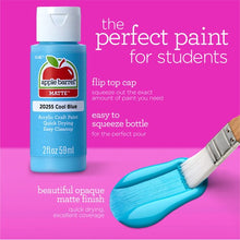 Apple Barrel Art Lessons Kit, 34 Piece Set Including 22 Acrylic Paints, 10 Paint Brushes, 1 Mod Podge Sealer