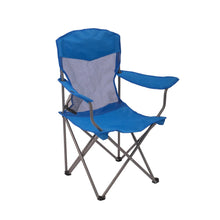 Ozark Trail Basic Mesh Chair Blue, Adult, 32.28in x 20.28in x 37.60in
