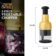 Thyme & Table Veggie Chopper with Stainless Steel Blade