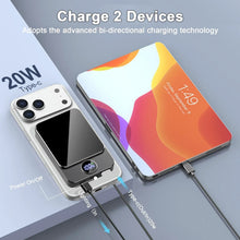Magnetic Wireless Portable Charger, 10000mAh Power Bank with PD20w Fast Charging, USB C in&Out Battery Pack, Compatible with Mag-Safe for iPhone 17/16/15/14/13 Series, Samsung, Android, and More
