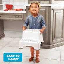 Playtex 2-Tier Step Stool for Kids’ Bathroom and Bedroom, White
