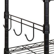 Hyper Tough 3-Tier New Multipurpose Rolling Cart, Black Color, 495lbs Load Capacity