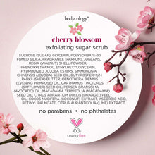 (4 pack) Bodycology Cherry Blossom Exfoliating Sugar Scrub 10.5 oz