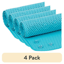 (4 pack) Mainstays 17" x 36" Cushioned Foam Bathtub Mat with Suction Cups