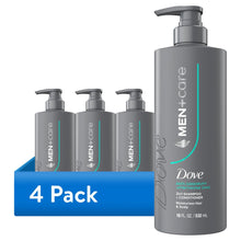 (4 pack) Dove Men+Care 2-in-1 Shampoo + Conditioner to Moisturize Hair & Scalp, Dandruff Defense with Pyrithione Zinc, 18 fl oz 1 count