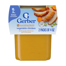 (4 pack) Gerber 2nd Foods Baby Foods, Vegetable Chicken Dinner, 4 oz Tubs (2 Pack)