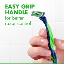 (4 pack) Gillette Sensor3 Sensitive Men's Disposable Razor, 1 Razor, Green