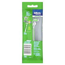 (4 pack) Gillette Sensor3 Sensitive Men's Disposable Razor, 1 Razor, Green