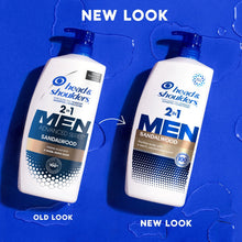 (4 pack) Head and Shoulders Men 2 in 1 Dandruff Shampoo and Conditioner, Sandalwood, 28.2 fl oz
