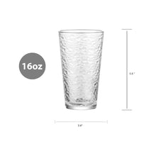 4pack_MainstaysAnnesdaleGlassDrinkingBeverageGlasses_16oz_Setof8 - USA Mega Market