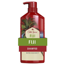 (4 pack) Old Spice Men's Fiji Shampoo for All Hair Types , 22 fl oz