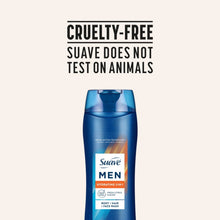 (4 pack) Suave Men Hydrating 3-in-1 Body, Hair & Face Wash with Glycerin and Vitamin E, 18 fl oz