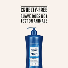 (4 pack) Suave Men Refreshing 2-in-1 Body & Face Wash with Glycerin & Vitamin E, Ocean Charge, 28 fl oz