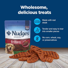 Blue Buffalo Nudges Grillers, Natural Dog Treats, Steak, 12oz Bag