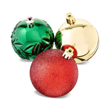 50-CountRedGreenGoldShatterproofBallChristmasOrnaments-byHolidayTime1-_2 - USA Mega Market