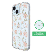 onn Pink Floral with Gems Phone Case for iPhone 17e / iPhone 16e / iPhone 15 / iPhone 14 / iPhone 13