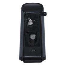 Brentwood Tall Electric Can Opener with Knife Sharpener & Bottle Opener, Black