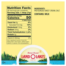 Land O Lakes Salted Whipped Butter, Spreadable, 8 oz Tub