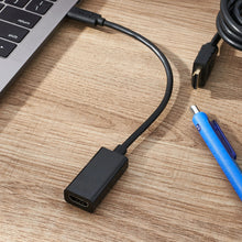 onn 6" USB-C to HDMI Adapter, Black