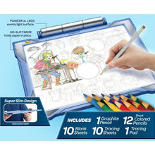 Crayola Light-Up Tracing Pad, Blue, Colored Pencils, Arts & Craft Supplies, Art Toys, Screen Free Activity, Gift for Kids & Artists