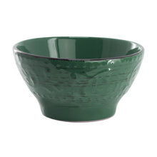 Elama Malibu Sea Glass 16-Piece Dinnerware Set in Dark Green