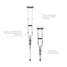 Equate Universal Crutches – Adjustable Walking Support for Adults