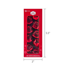 Red Shiny Metal Bell Christmas Ornaments, 1", 18 Count, by Holiday Time