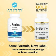 California Gold Nutrition, L-Serine, 900 mg, 120 Veggie Capsules