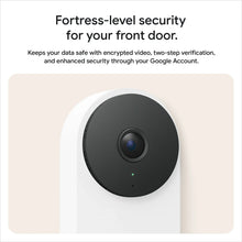 Google Nest Doorbell (Wired, 3rd Gen) - Video Doorbell Camera with 2K Video - Works with Google Home - With Gemini - Hazel