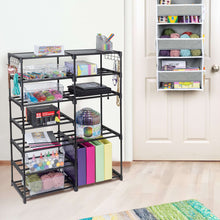 Mainstays Black 7-Tier Shoe Rack with Space-Saving Design, Holds 21 Pairs