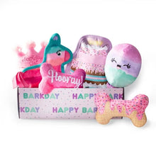 Happy Barkday Birthday Girl Box Dog Toy Bundle, 6-Piece Set (Pink)