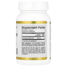 California Gold Nutrition, L-Glutathione (Reduced), 500 mg
