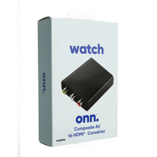 onn Composite AV to HDMI Converter, Black