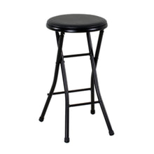 Mainstays 24" Vinyl Padded Folding Stool, Black
