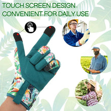 Hengguang Gardening Gloves for Women - Thorn Proof & Puncture Resistant, Breathable Floral Gloves for Rose Pruning,Mother's Day Gift (Floral Design)