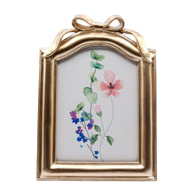 OneDesign Home 5X7 Gold Bow Detail Resin Tabletop Picture Frame