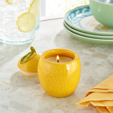 Better Homes & Gardens Ceramic Lemon Fruit Candle, Lemon and Mint Scent, 6 oz, Single Wick