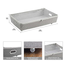 Better Homes & Gardens Under the Bed Rolling Storage Organizer Bin with Zipper for Sorting Shoes and Clothing, Gray