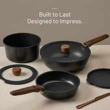 Carote 21 Pcs Nonstick Cookware Set, Pots and Pans Set with Detachable Handles, Oven/Dishwasher Safe, Stackable Kitchen Cooking Set, Granite