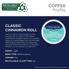 Cinnabon Classic Cinnamon Roll Flavored K-Cup Coffee Pods, Light Roast, 24 Count for Keurig Brewers